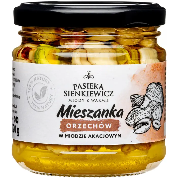 Mix orzechów w miodzie 220g