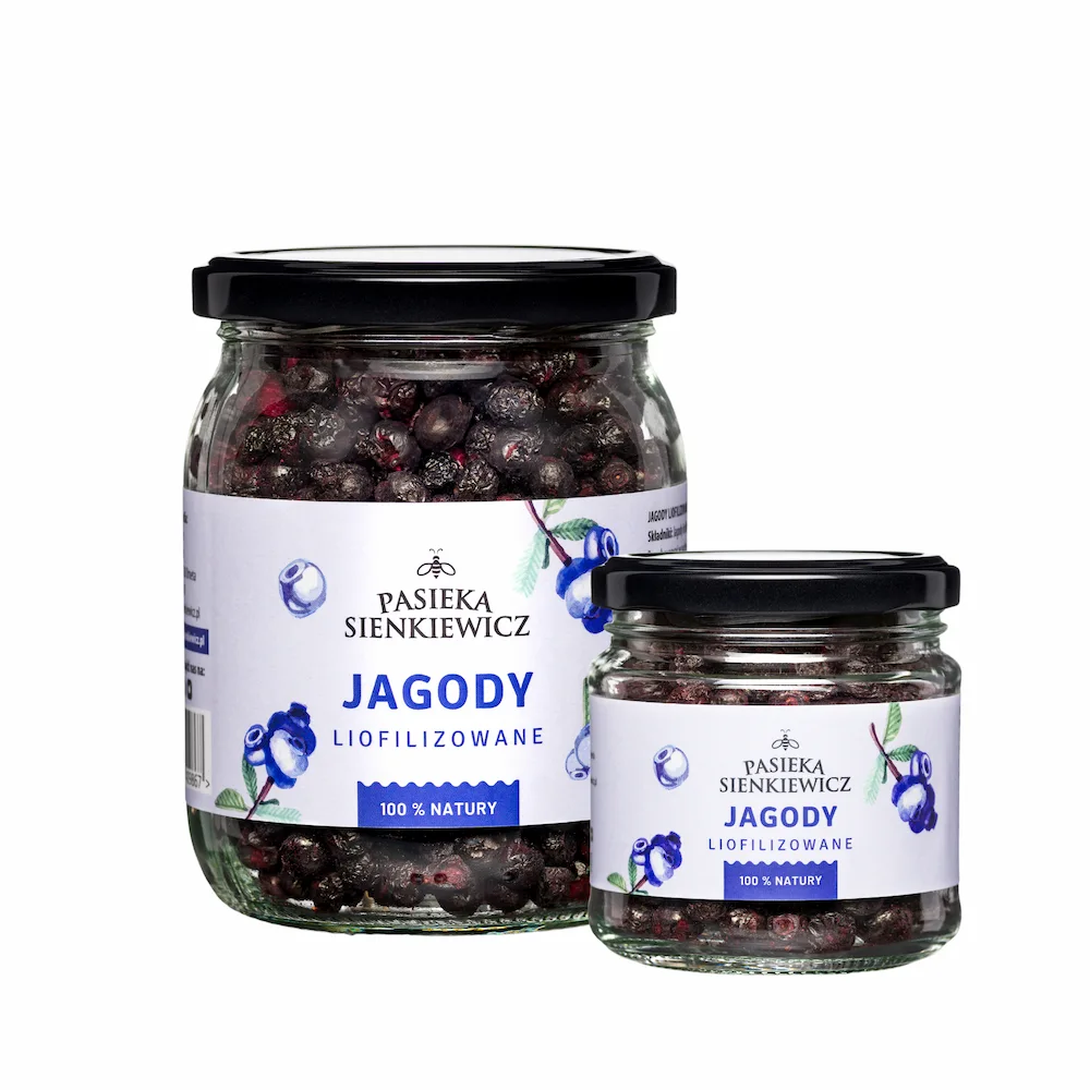 Jagody liofilizowane